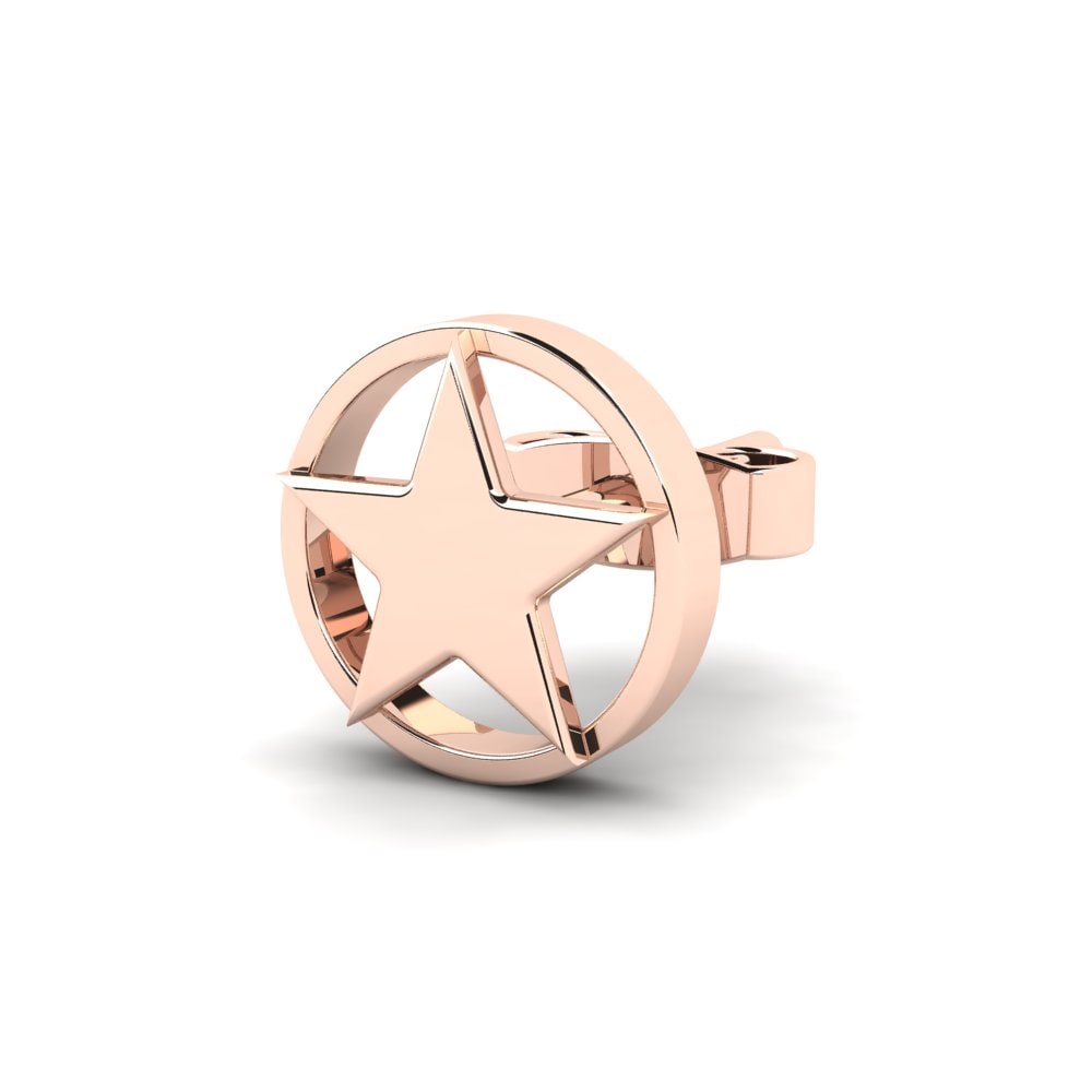 9ct Rose Gold Men's Earring Moneor