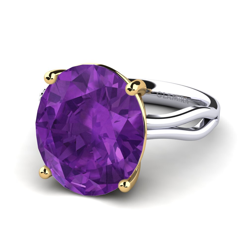 18ct White / Yellow Gold Ring Moneta