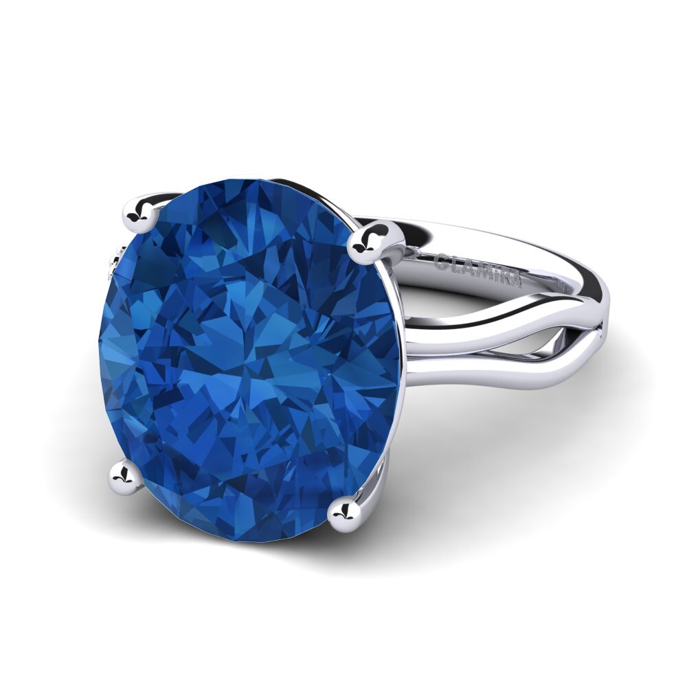 Dark Blue Zirconia Ring Moneta