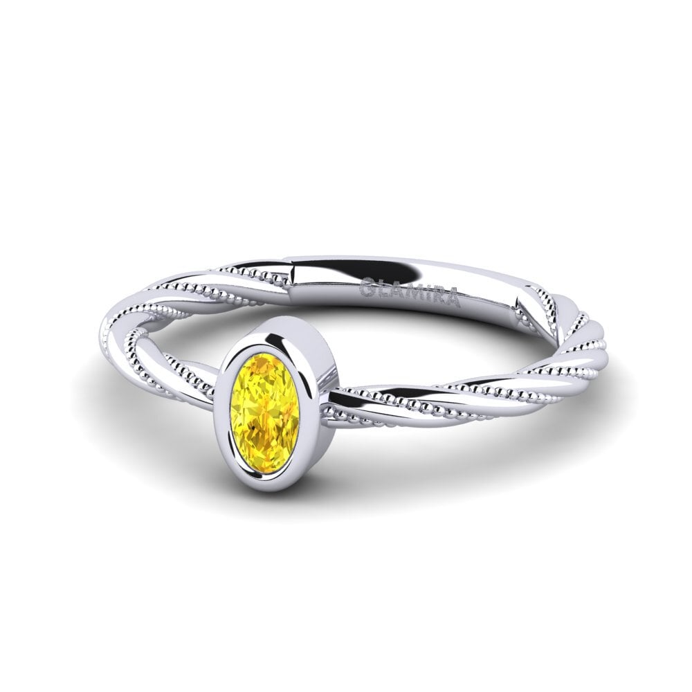 Yellow Sapphire Women's Ring Mongold