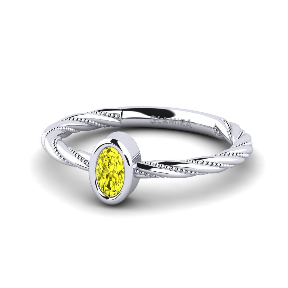 Yellow Diamond Women's Ring Mongold