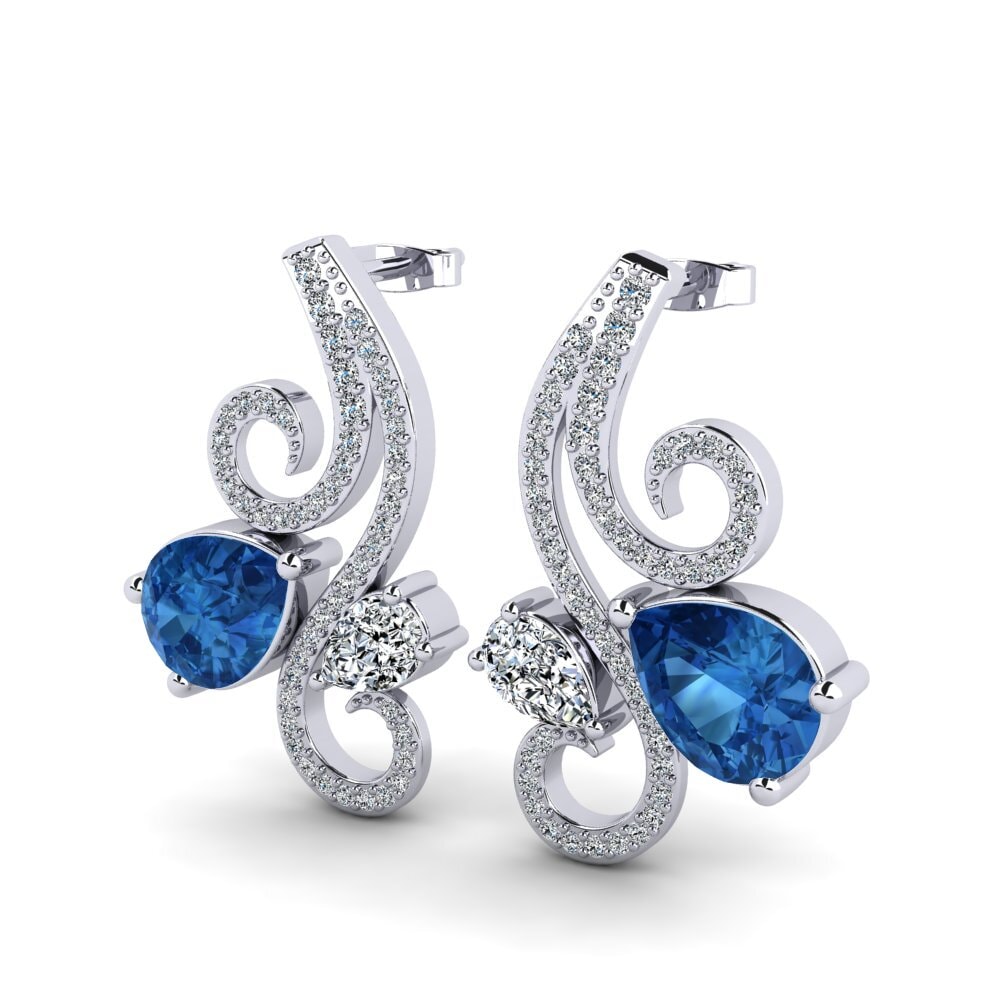 Dark Blue Zirconia Earring Monnie