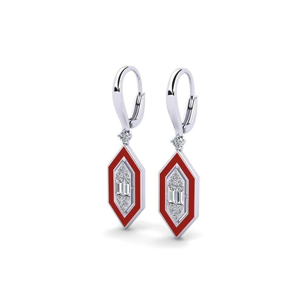 Plata 925 Pendiente de mujer Monsanto