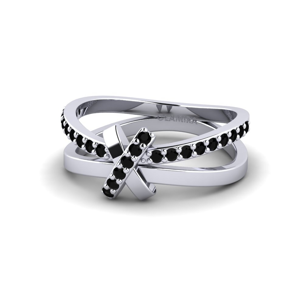 Zafiro negro Anillo Montelimar