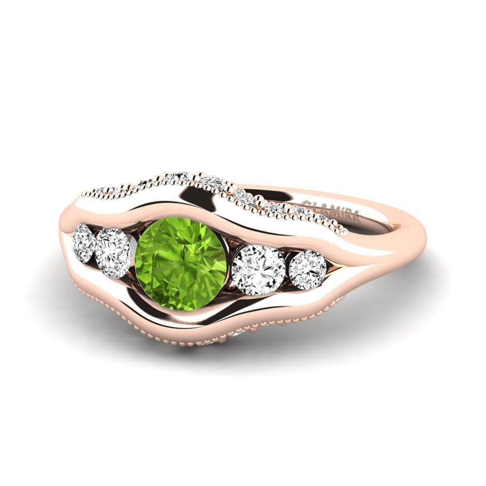 Peridot Engagement Ring Monterey