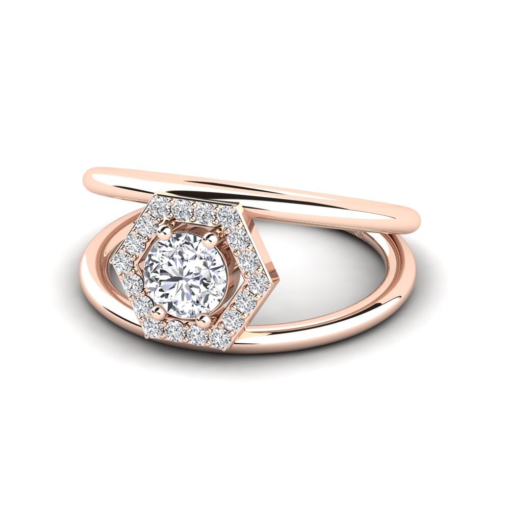 Diamante cultivado en laboratorio Anillo de compromiso Montyo