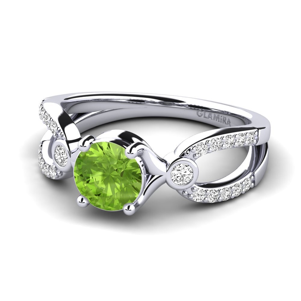 Peridoto Anillo de Mujer Moolpira