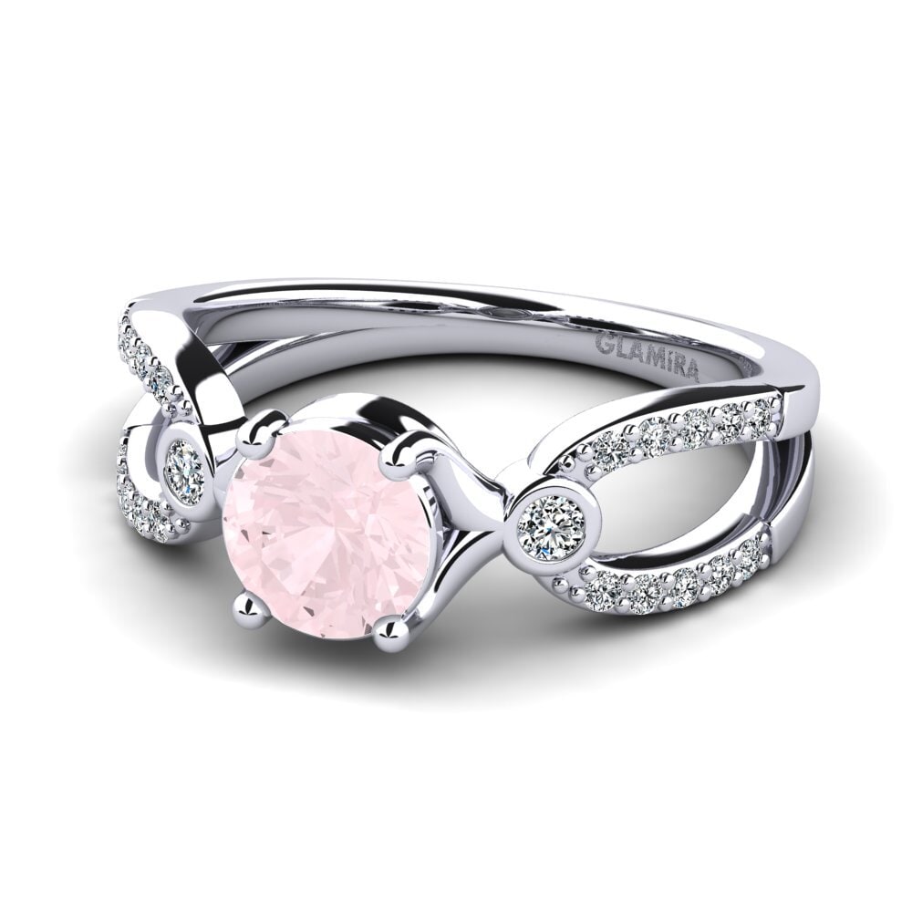 Rose Quartz Women's Ring Moolpira