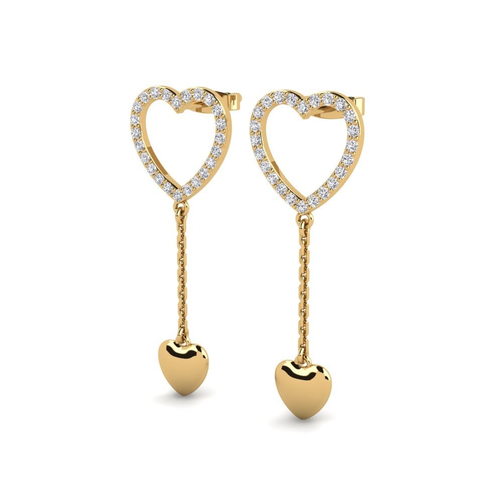 9ct Yellow Gold Women's Earring Moor