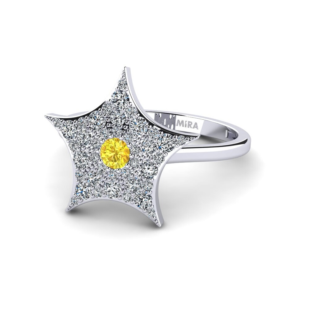 Gelber Saphir Ring MorningStar