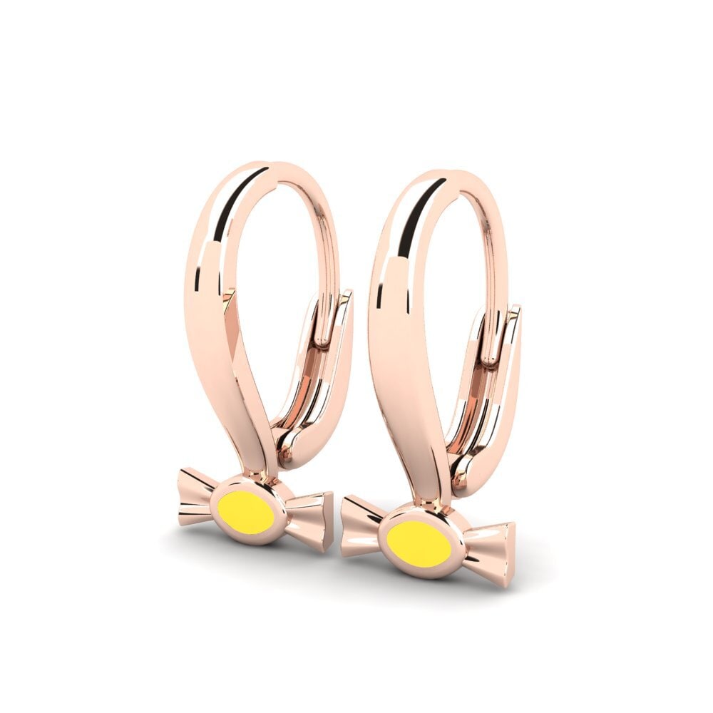 9k Oro Rosa Pendiente para Niño Moroodol