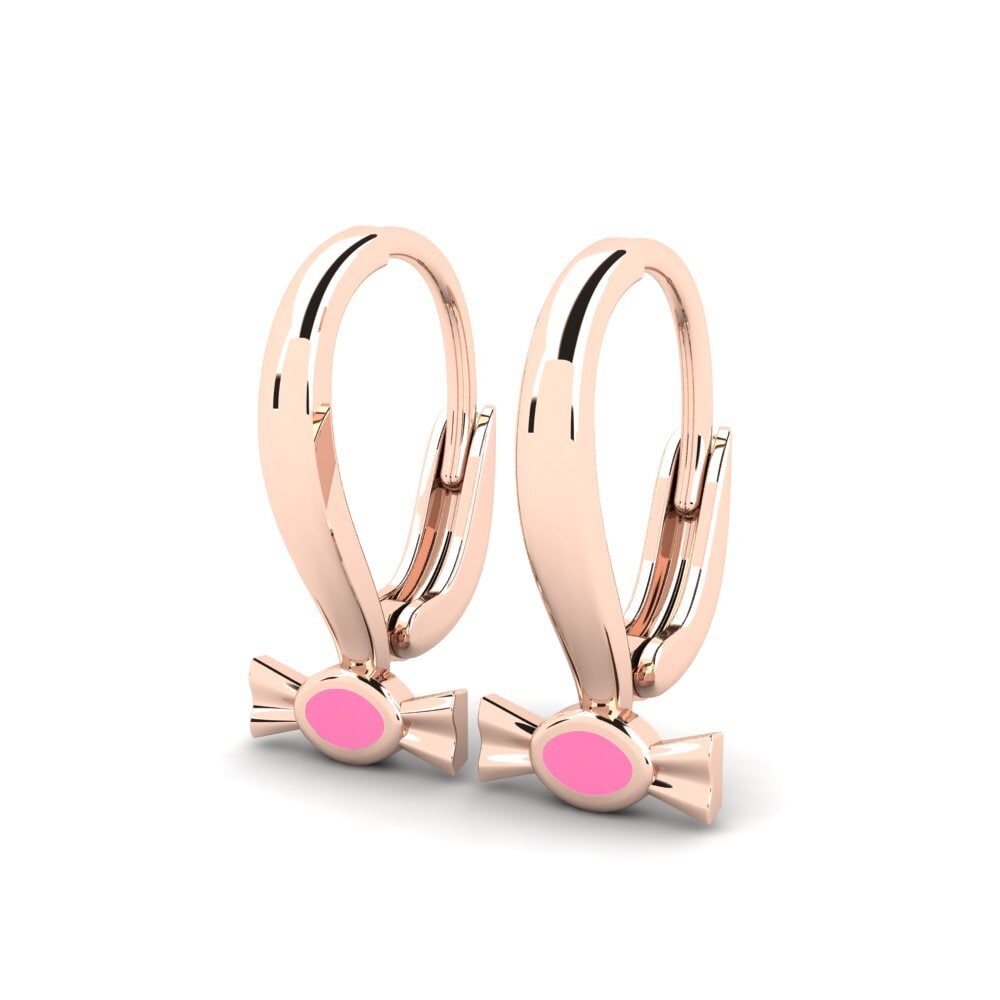 18ct Rose Gold Kid's Earring Moroodol