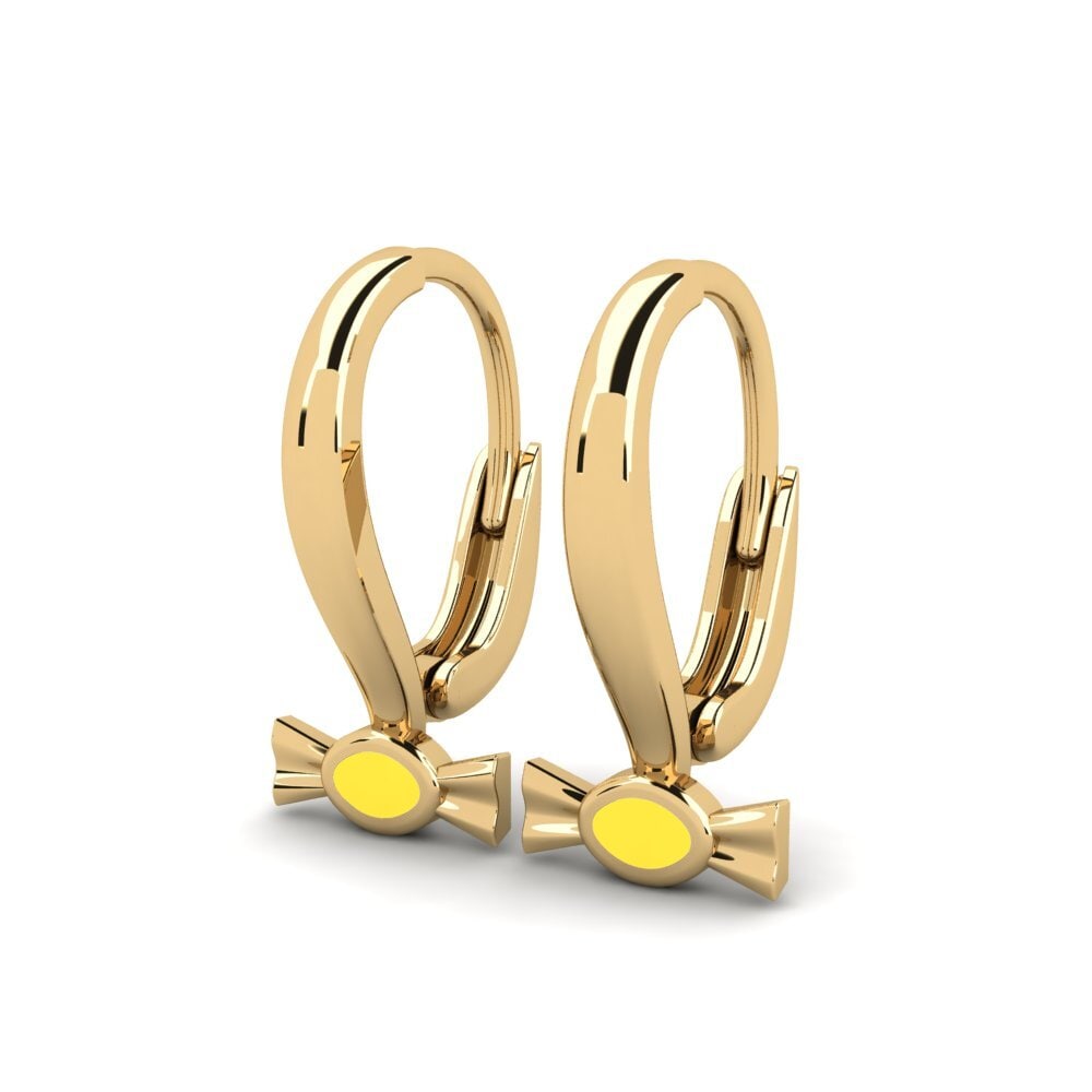 9ct Yellow Gold Kid's Earring Moroodol