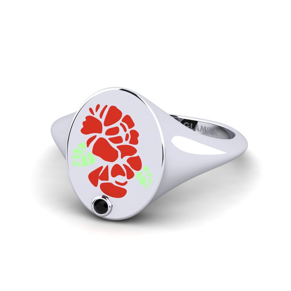 Schwarzer Saphir Ring Morta