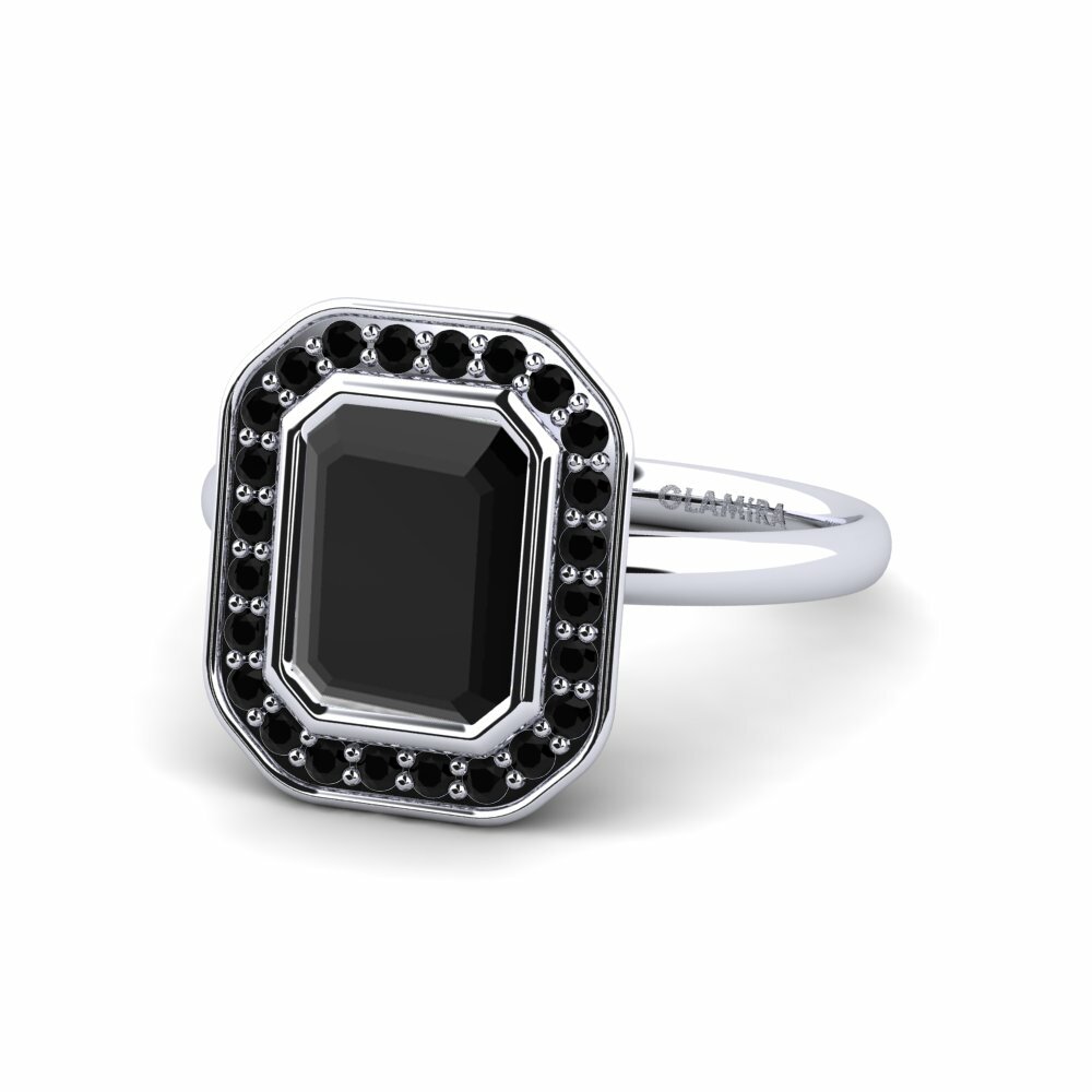 Zwarte Diamant Verlovingsring Morte