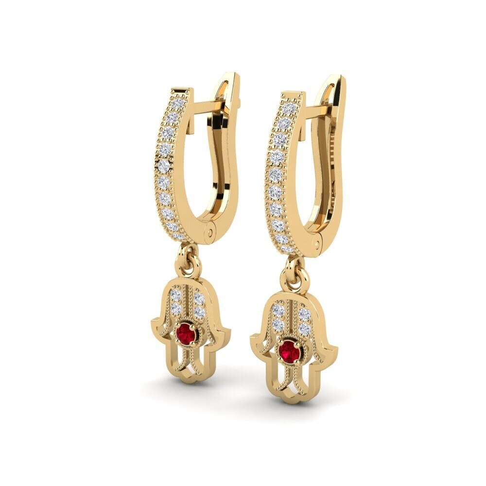 Red Zirconia Women's Earring Morum