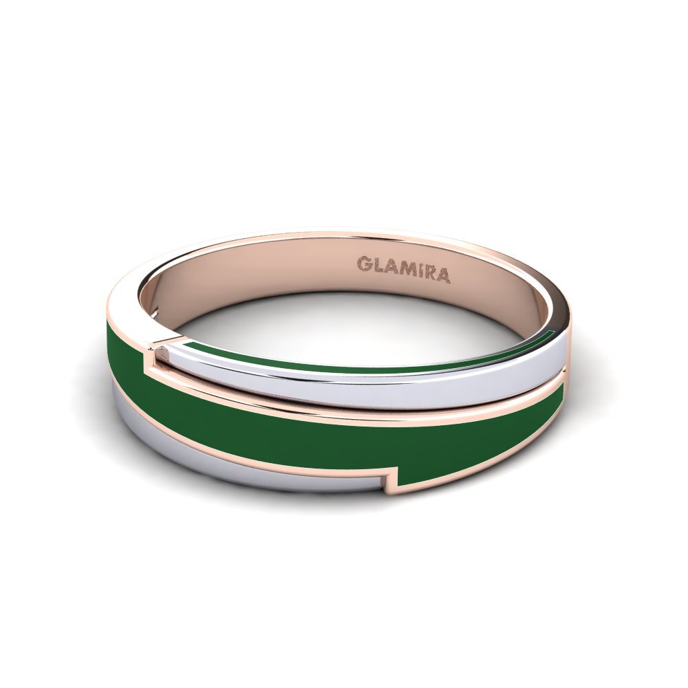 750 Rot & Weißgold Ring Mosel