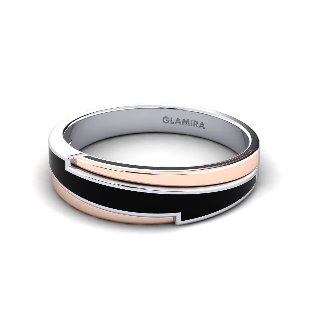 Or Blanc & Rose14k Bague Mosel