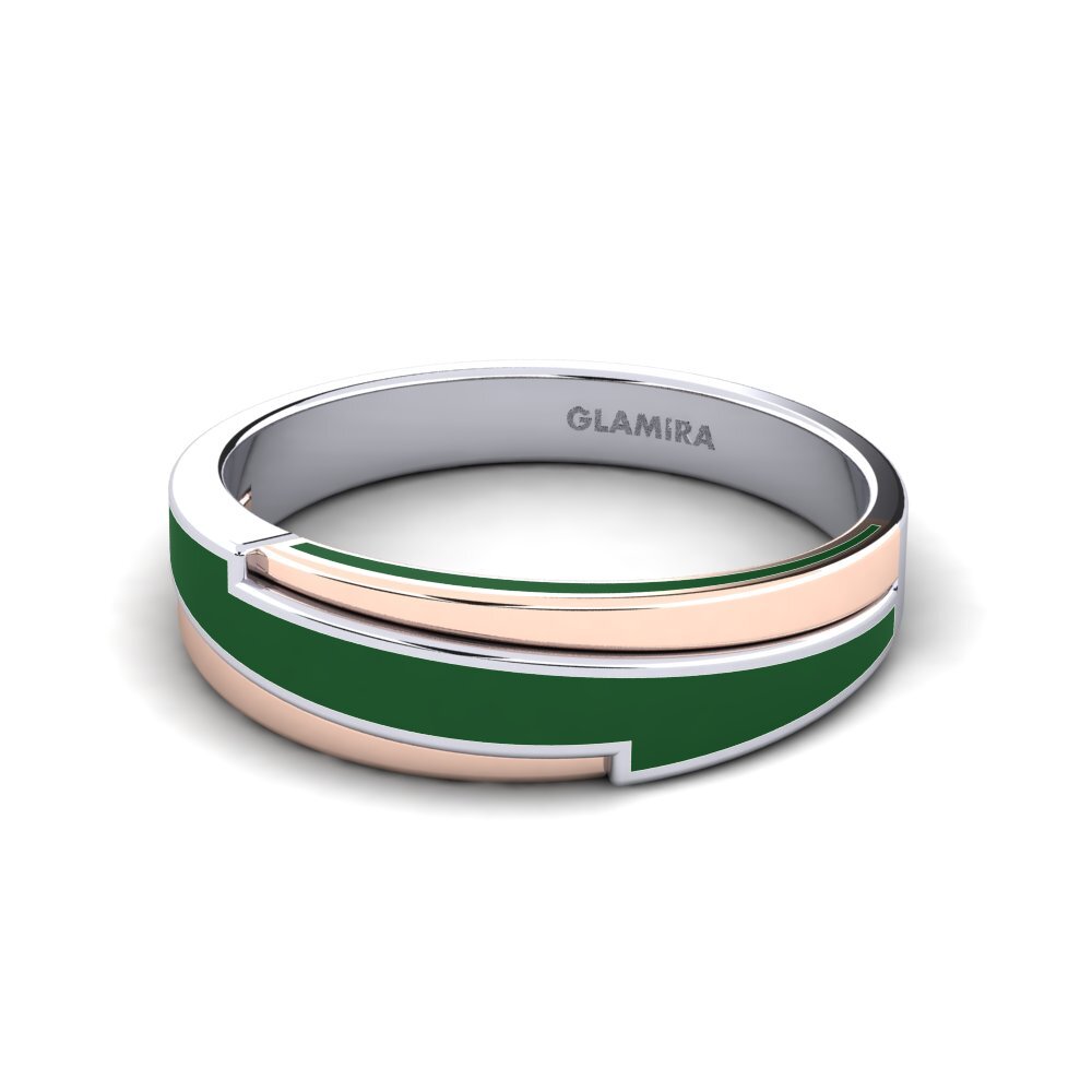 585 Weiß & Rotgold Ring Mosel