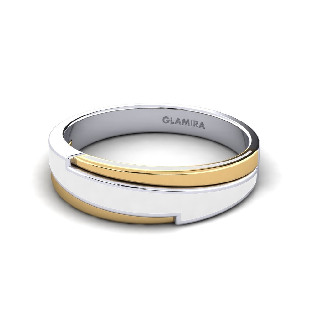 375 Weiß & Gelbgold Ring Mosel