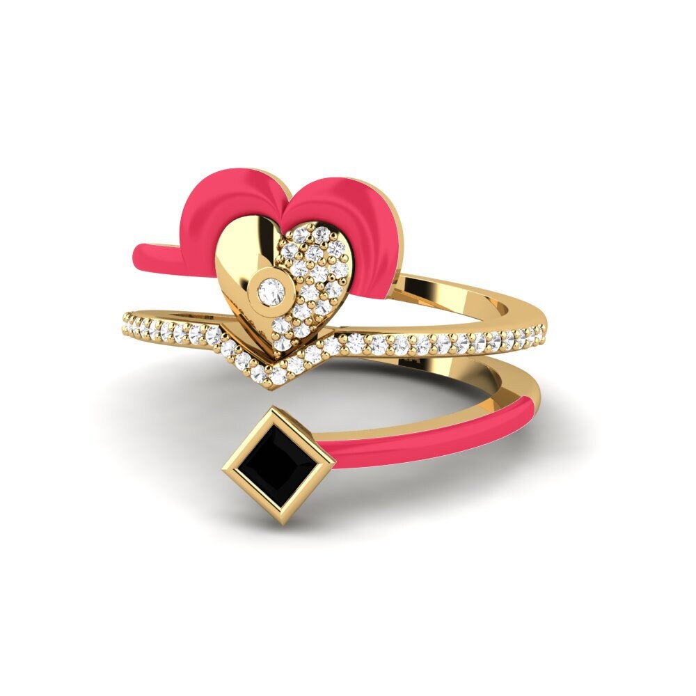 Schwarzer Onyx Ring Motley