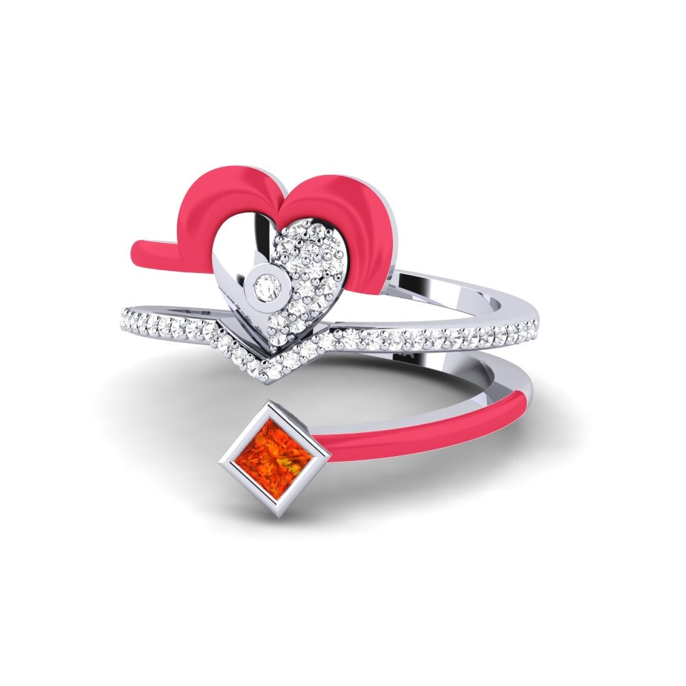 14ct White Gold Ring Motley