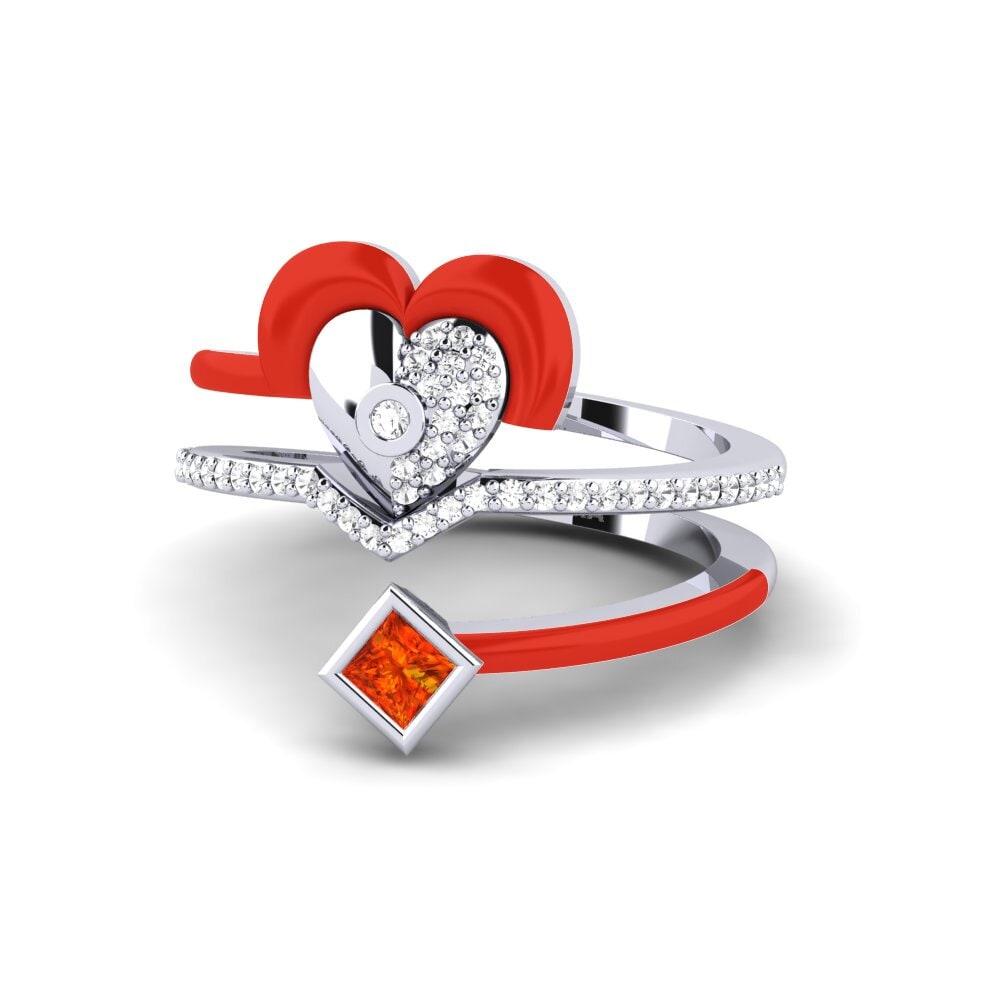 Weißgold 375 Ring Motley