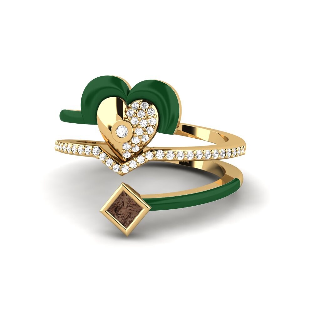 Rauchquarz Ring Motley