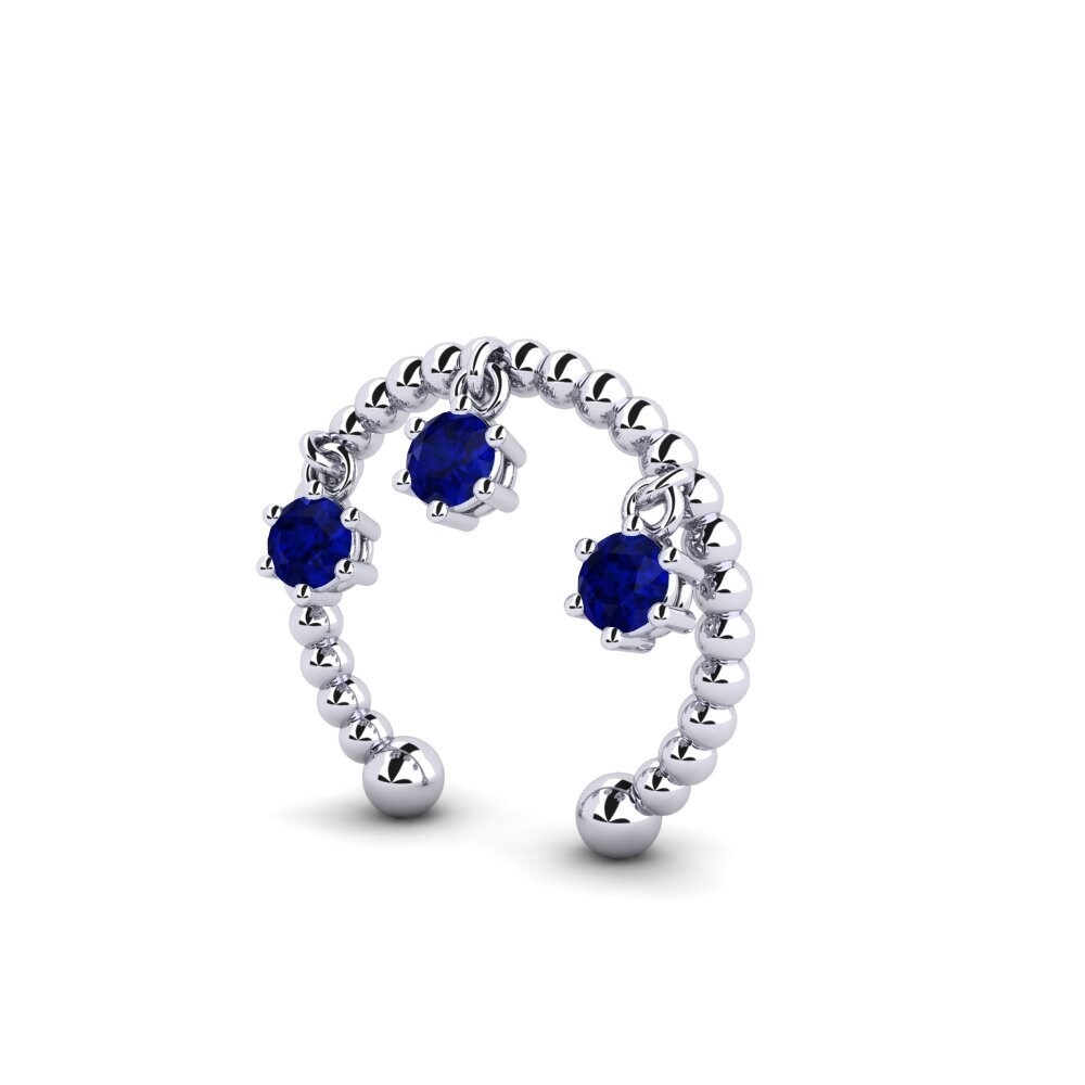 Đá Sapphire Bông tai nữ Moua