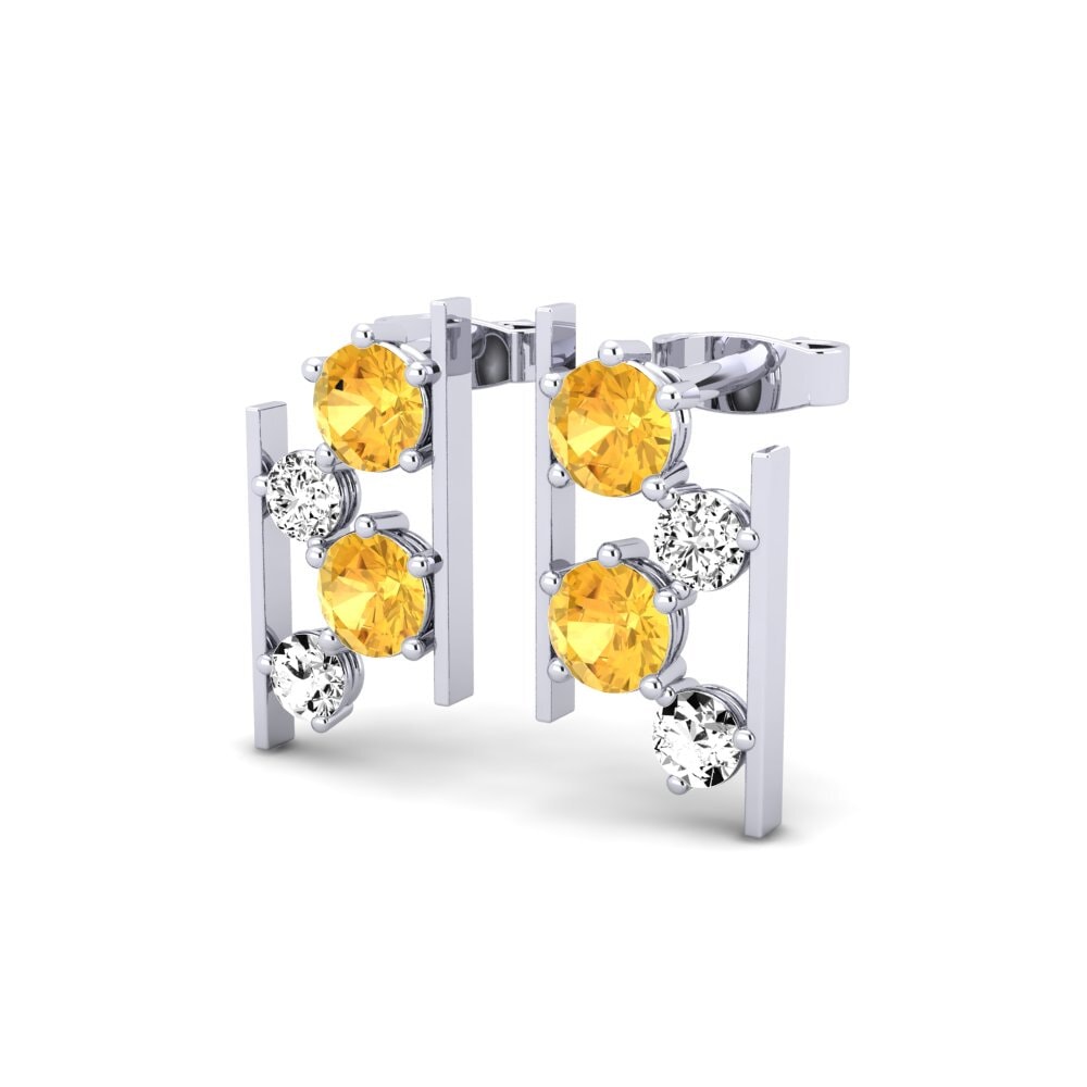 Citrine Women's Earring Mova