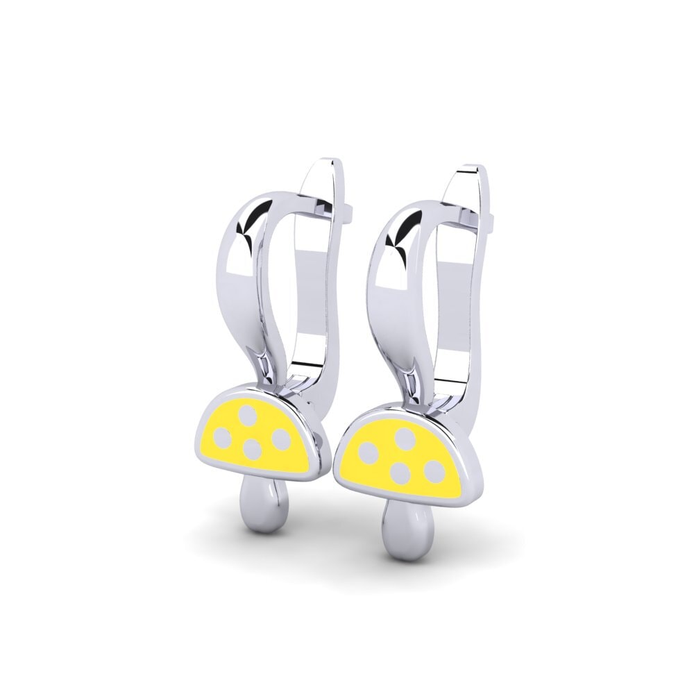9ct White Gold Kid's Earring Mshangao