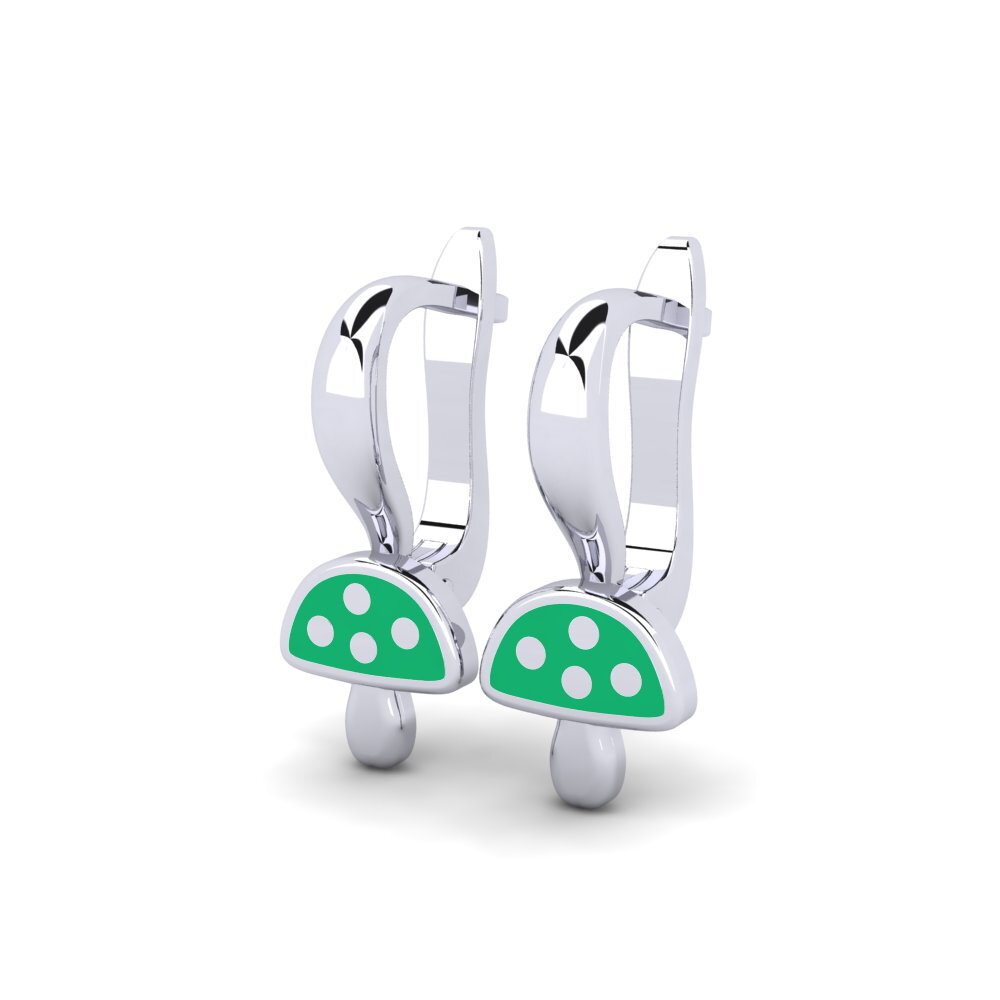 White Silver Kid's Earring Mshangao