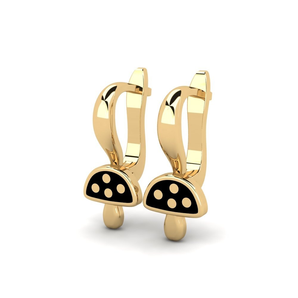 14k Oro Amarillo Pendiente para Niño Mshangao
