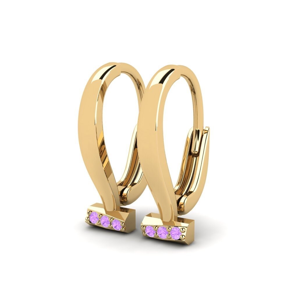 Amethyst Damen ohrring Mudan