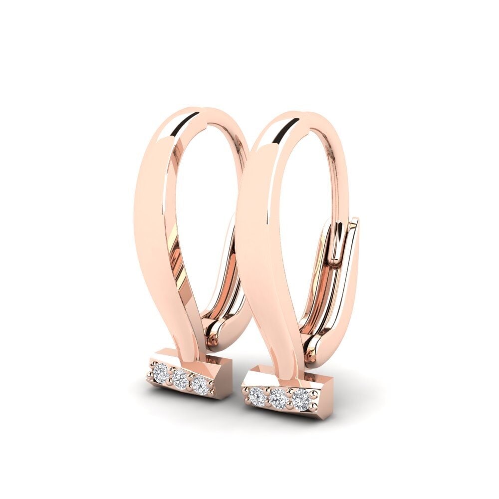 14k Rose Gold Women's Earring Mudan
