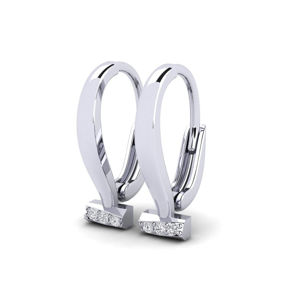 950 Palladium Women's Earring Mudan