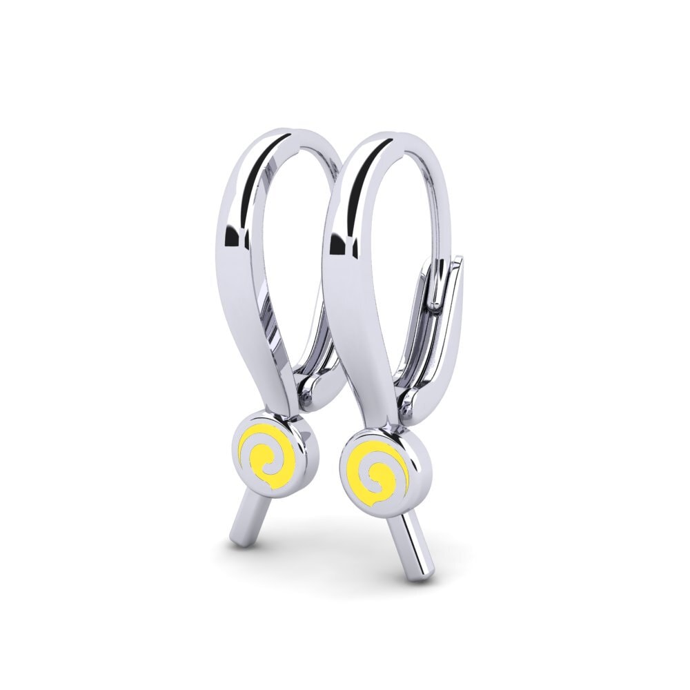 9ct White Gold Kid's Earring Mufajia