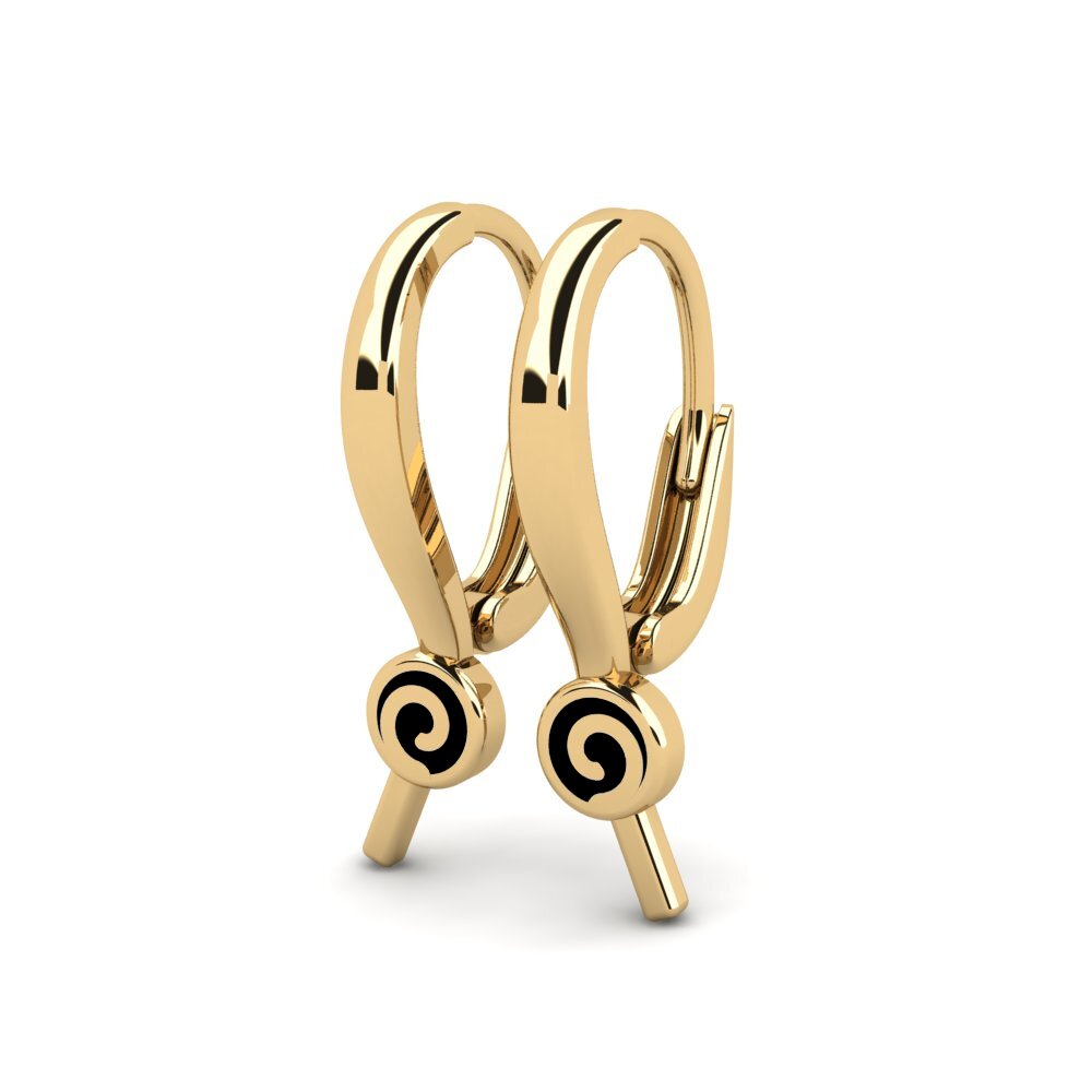 14k Oro Amarillo Pendiente para Niño Mufajia