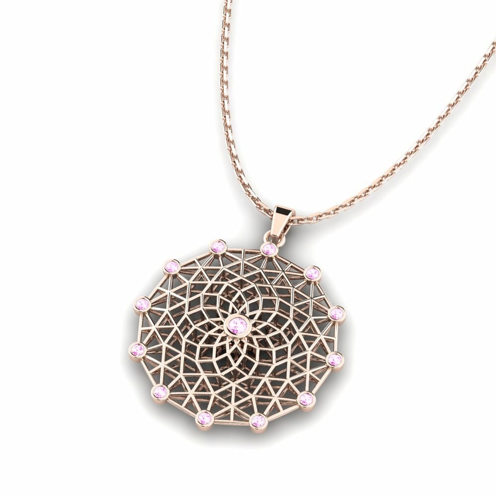 Roze Saffier Dames Hanger Murraya