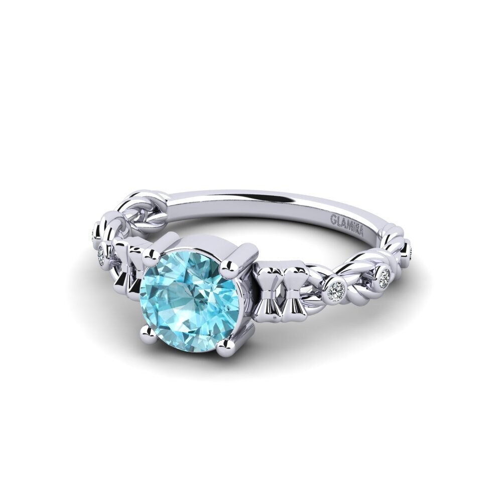 Blue Zircon Women's Ring Murste