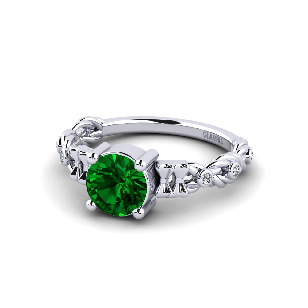 Circonita Verde Anillo de Mujer Murste
