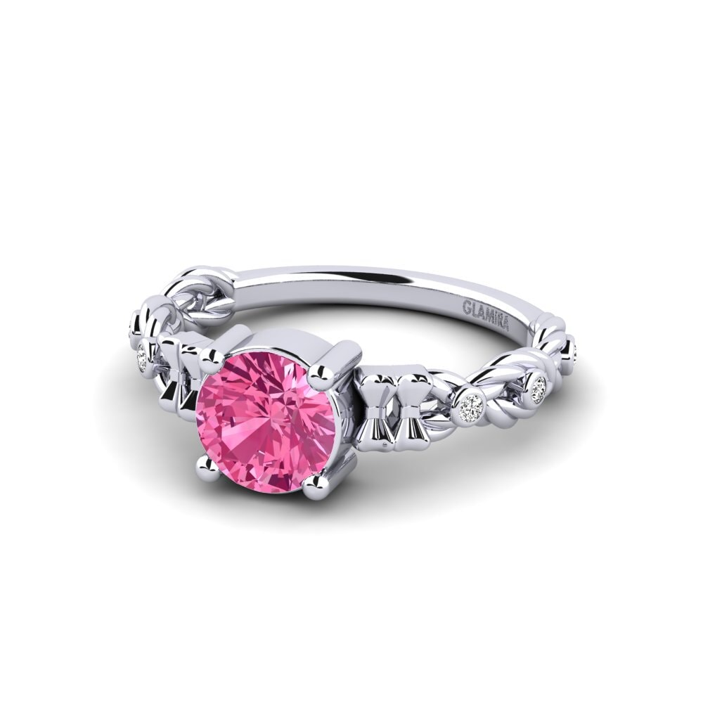 Turmalina rosa Anillo de Mujer Murste