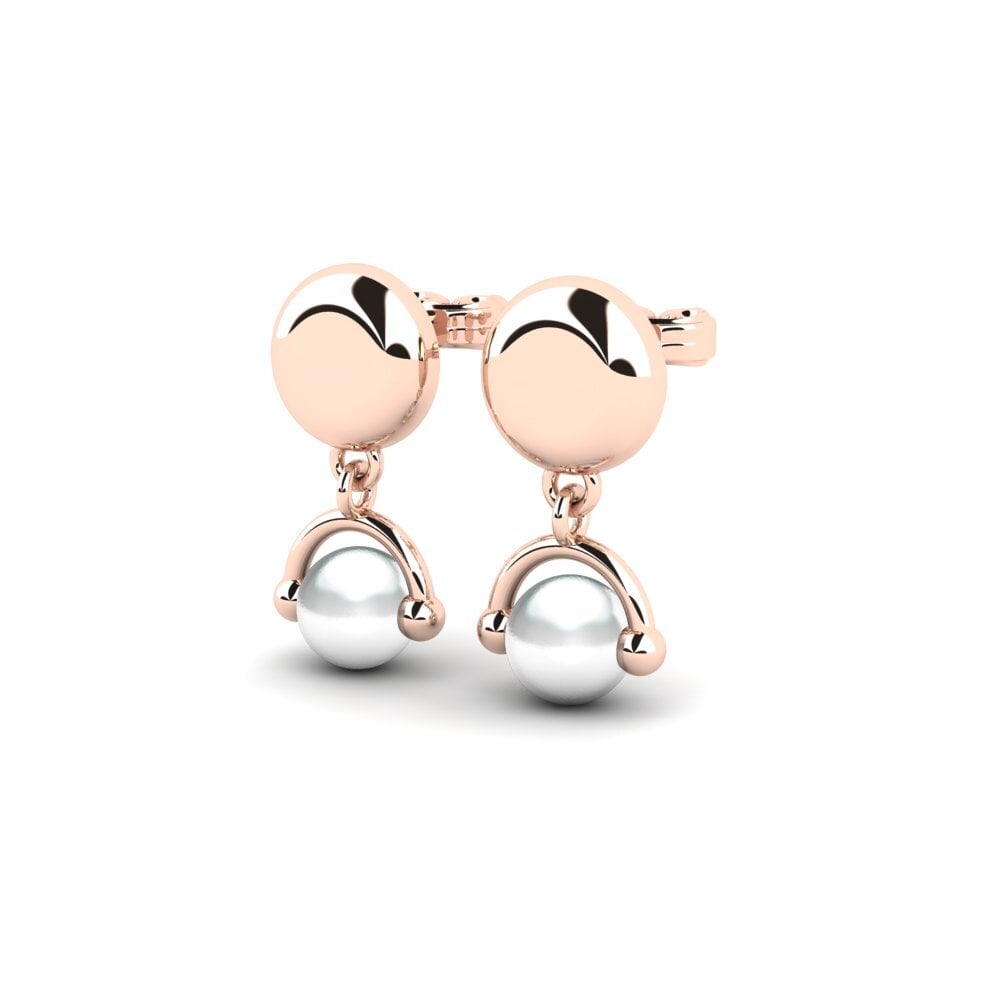 9K Rood Dames Oorbellen Mutatt