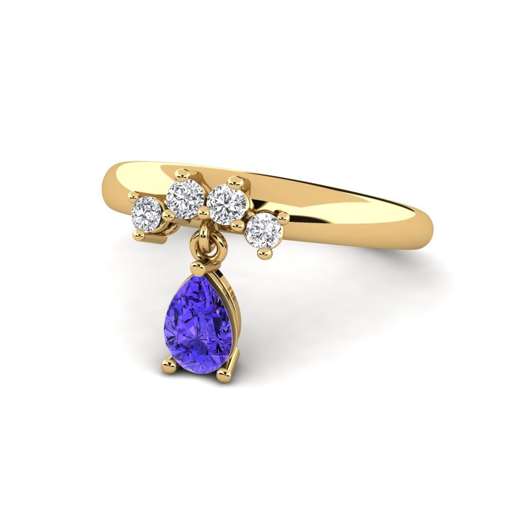 Pear Tanzanite Ring Mvs