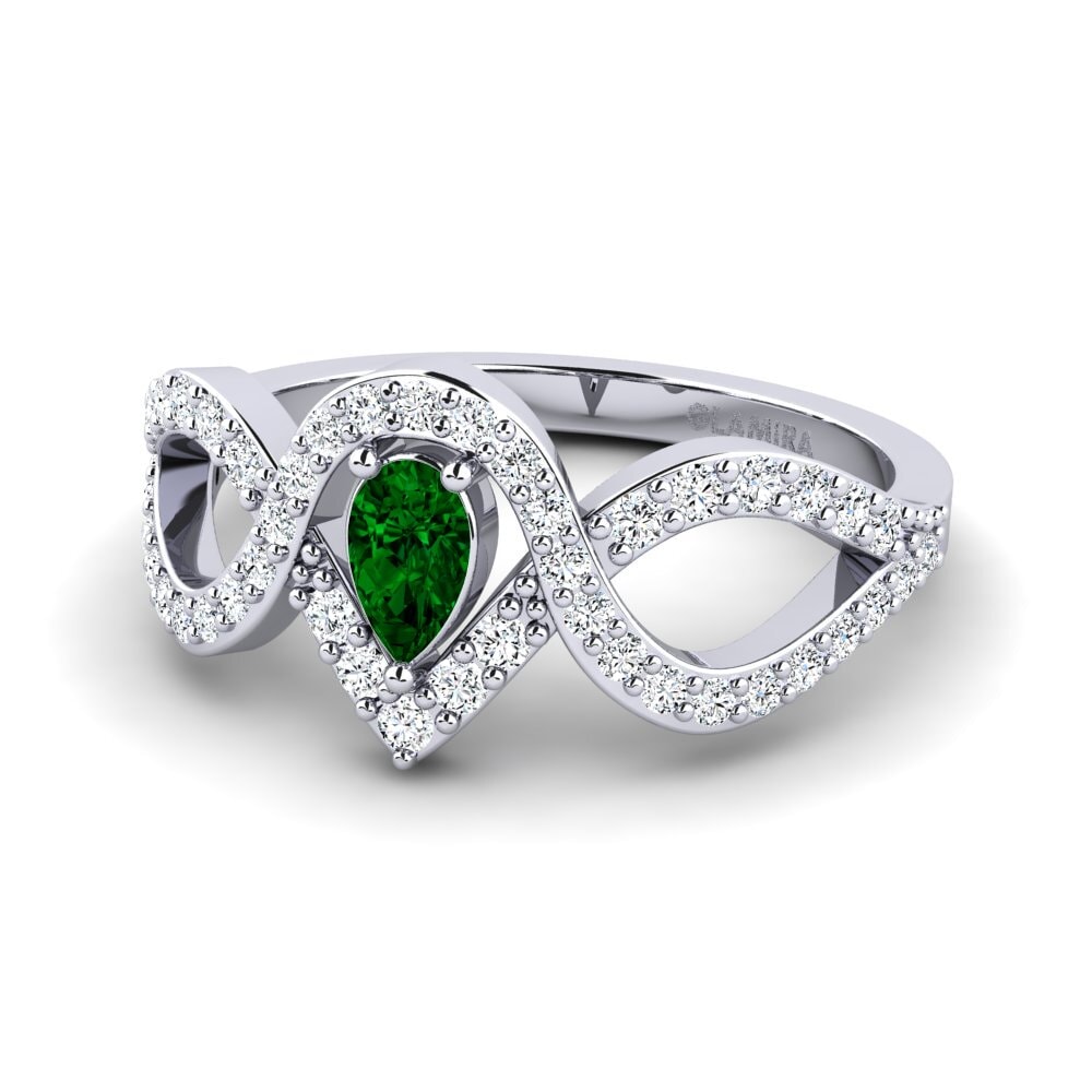 Green Zirconia Women's Ring Myal