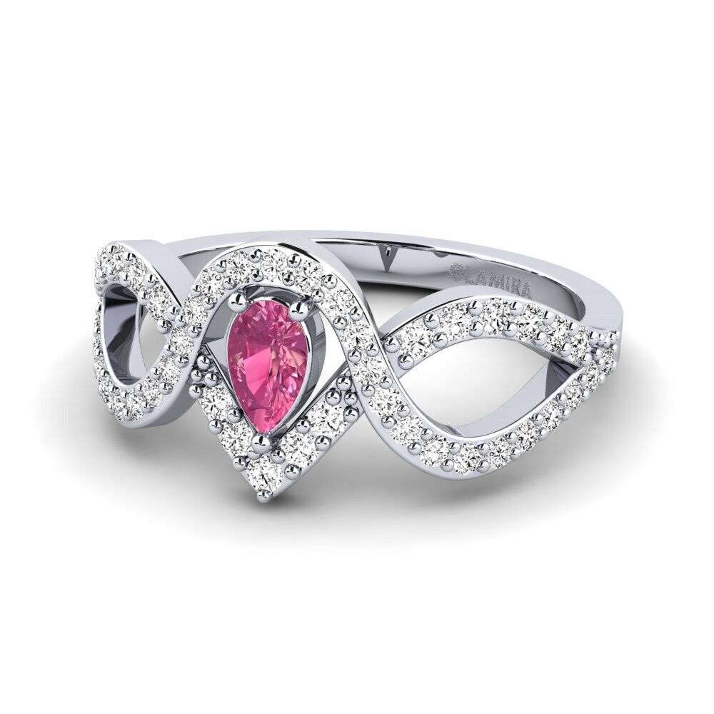 Turmalina rosa Anillo de Mujer Myal