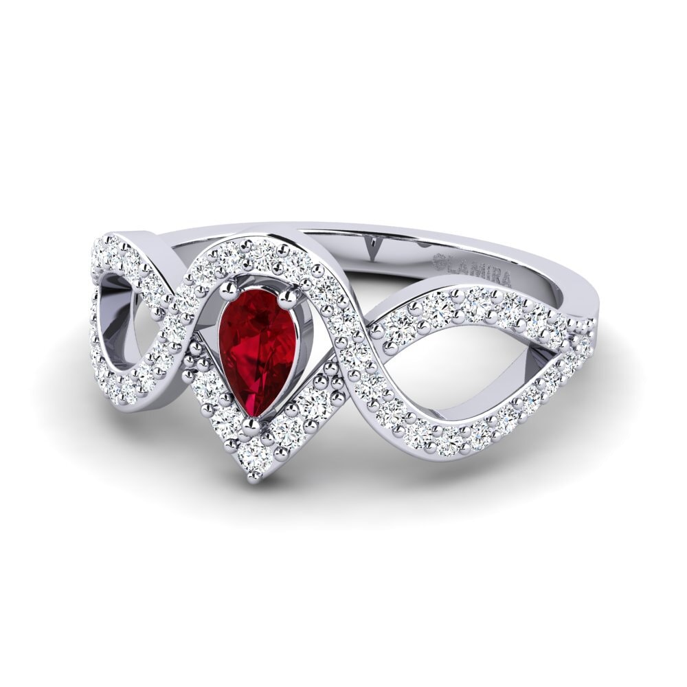 Red Zirconia Women's Ring Myal