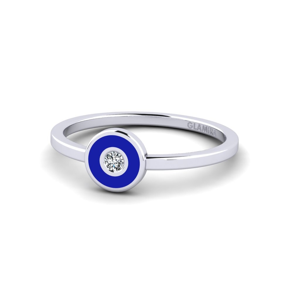 White Silver Ring Mycher