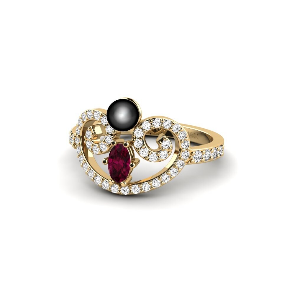 Granate Rhodolite Anillo Myedic