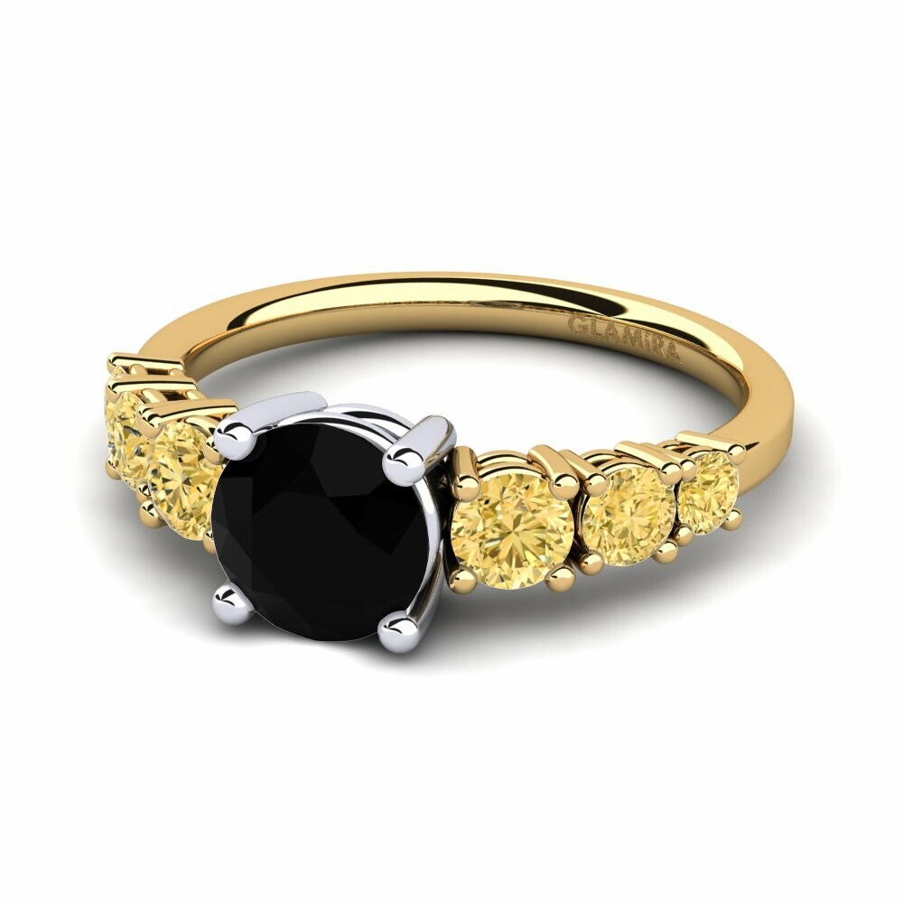 18K Geel & Wit Goud Verlovingsring Mylenda